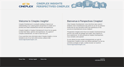 Desktop Screenshot of cineplexinsights.com