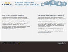 Tablet Screenshot of cineplexinsights.com